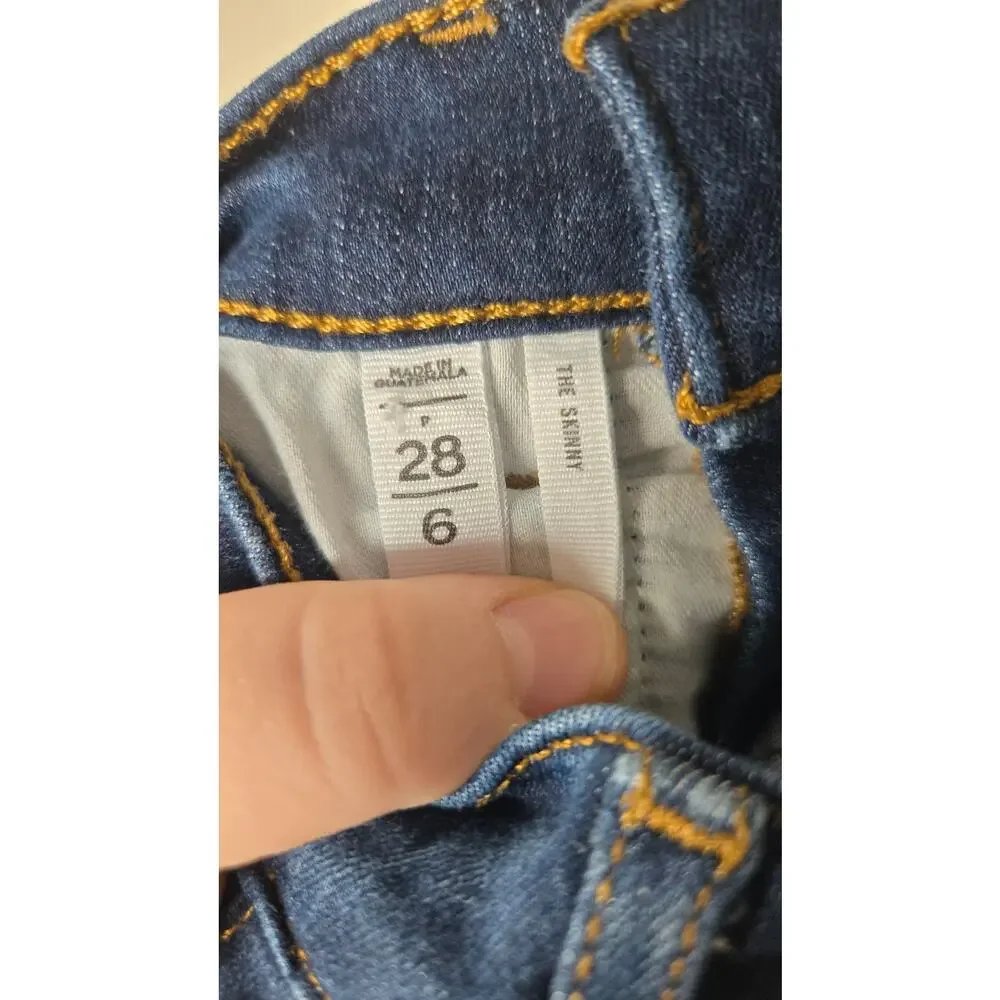 LOFT The Skinny Dark Wash Jeans Size 28/6